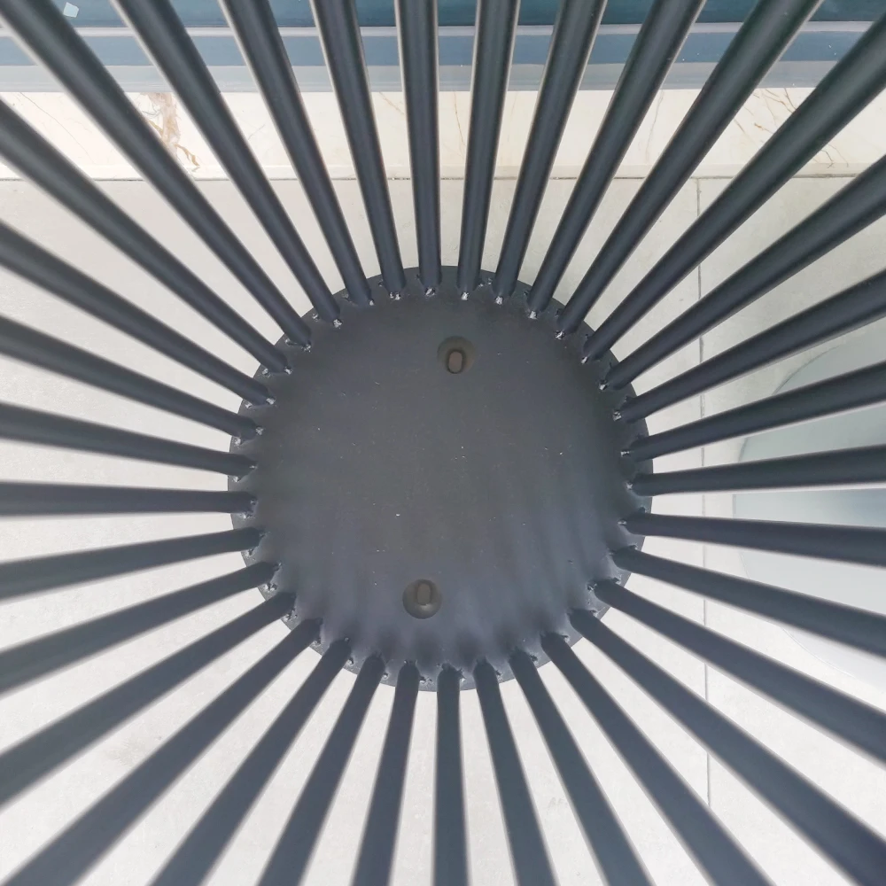 13 Gallon Outdoor Meta Rubbish Steel Round Recycle Trash Bin Garbage Can Street Waste bin Container