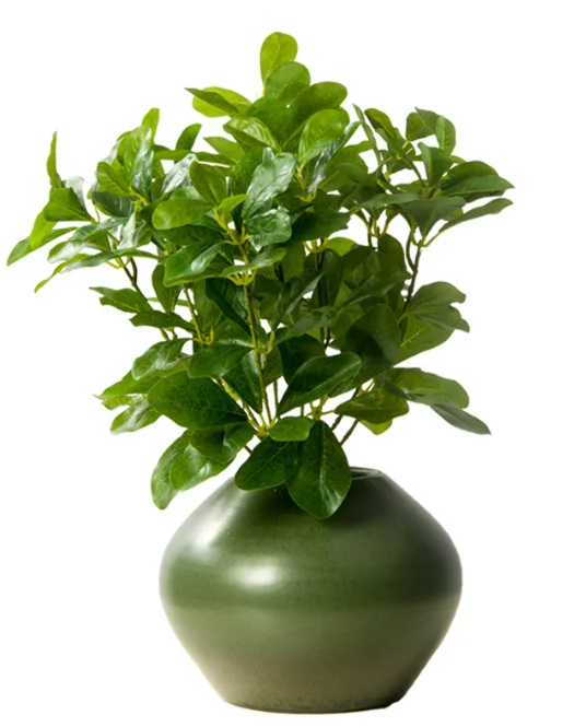 Hot Sale Artificial Plant 7 and 9 Branches Green Artificial Leaves for Wedding Living Home Decor