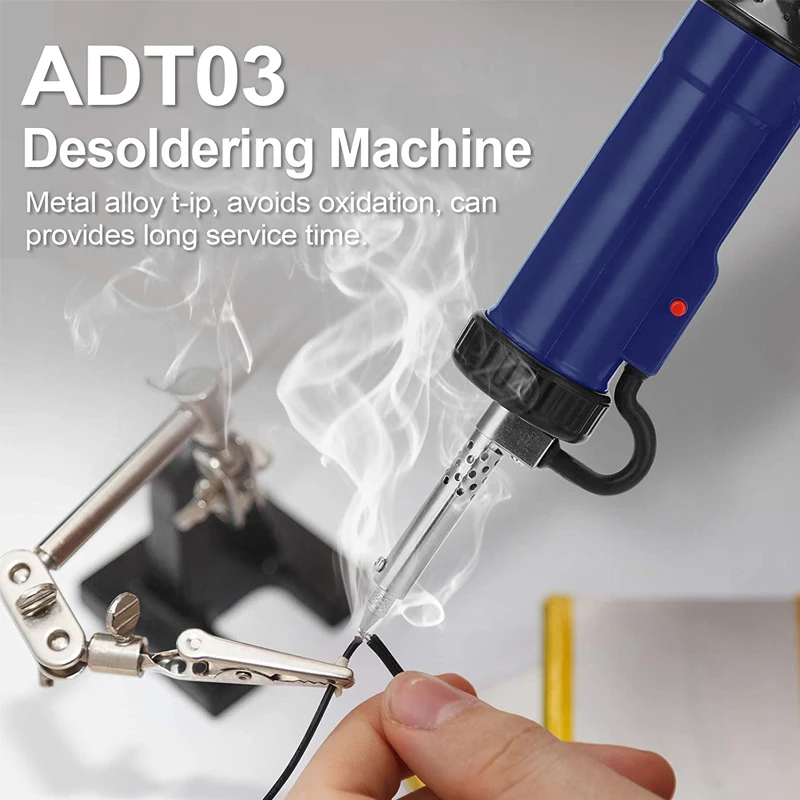 handskit  847  Powerful Electric Desoldering Pump Suction Tin Vacuum Removal Tool Hand Welding Tools Solder Iron Desolder Gun
