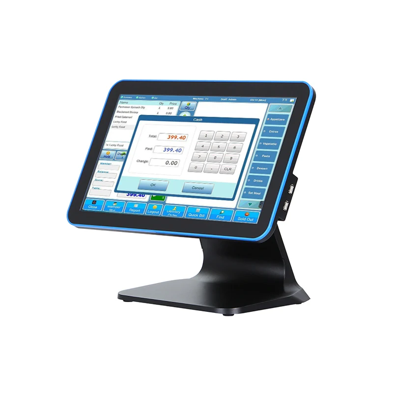 15.6 Inch Widescreen Touch Screen POS System All In One POS Terminal Point Of Sale POS Machine