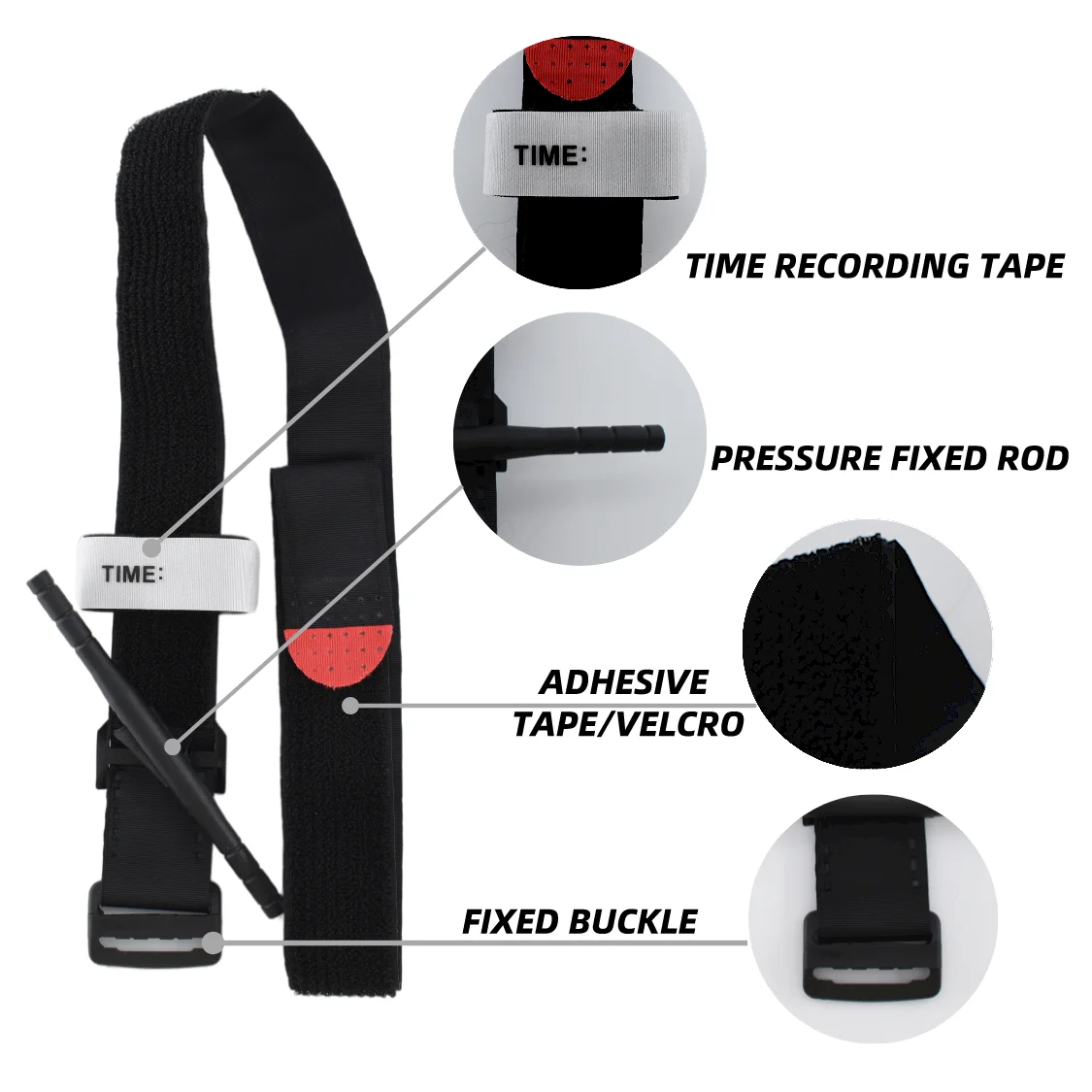 Anthrive Stock 95cm Cheap Medical Survival Emergency Hemostatic Application First Aid Combat Tactical Cat Tourniquet