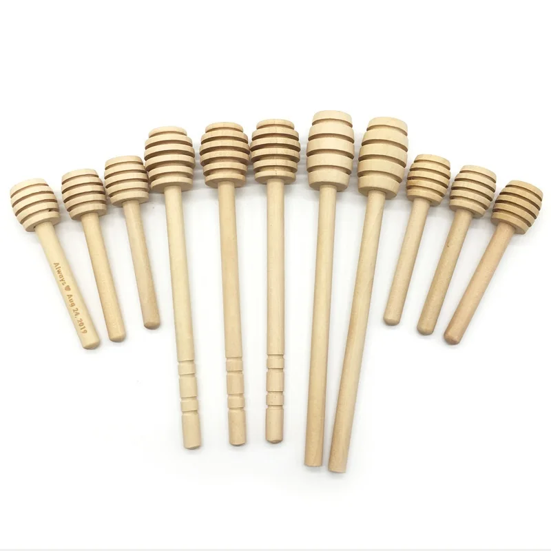
Mini Wooden Honey Stick Honey Spoon / Dipper 