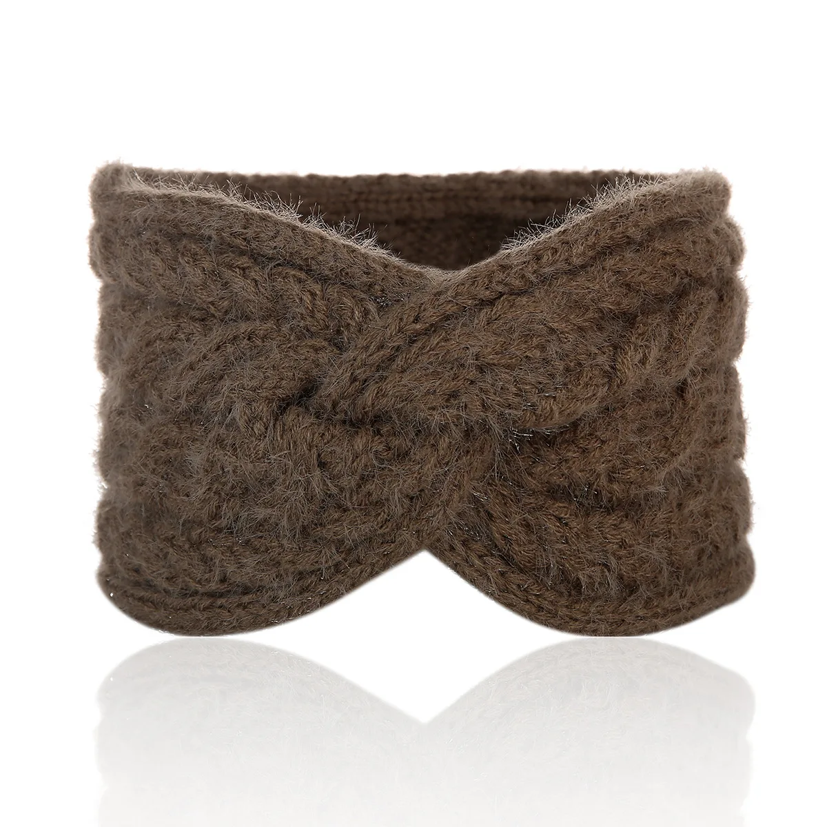 New cross twist hair band manufacturer spot warm acrylic knitted headband for women