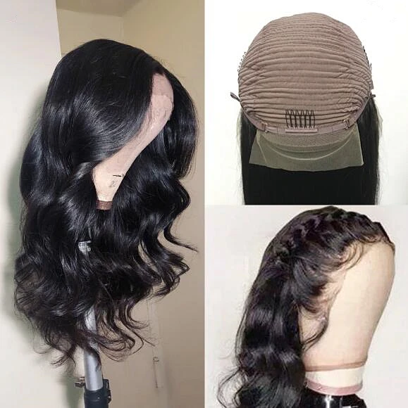 hd lace front wig invisible lace high quality 100% human hair wig raw virgin cuticle aligned hair