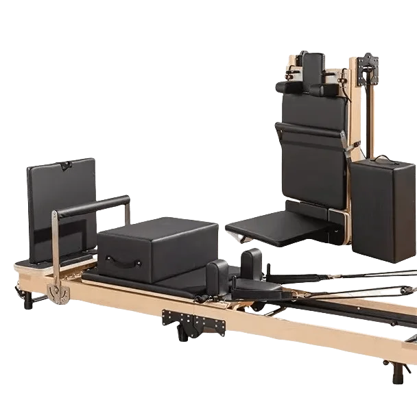 Maple Wood Pilates Reformer Folding Reformer Steel Construction for Yoga Studios Reformers Machine