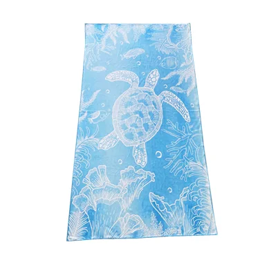 Extra Large Sublimation Print Microfiber Beach Towel Custom Printing Ocean Turtle Beach Towels With Towel Bag