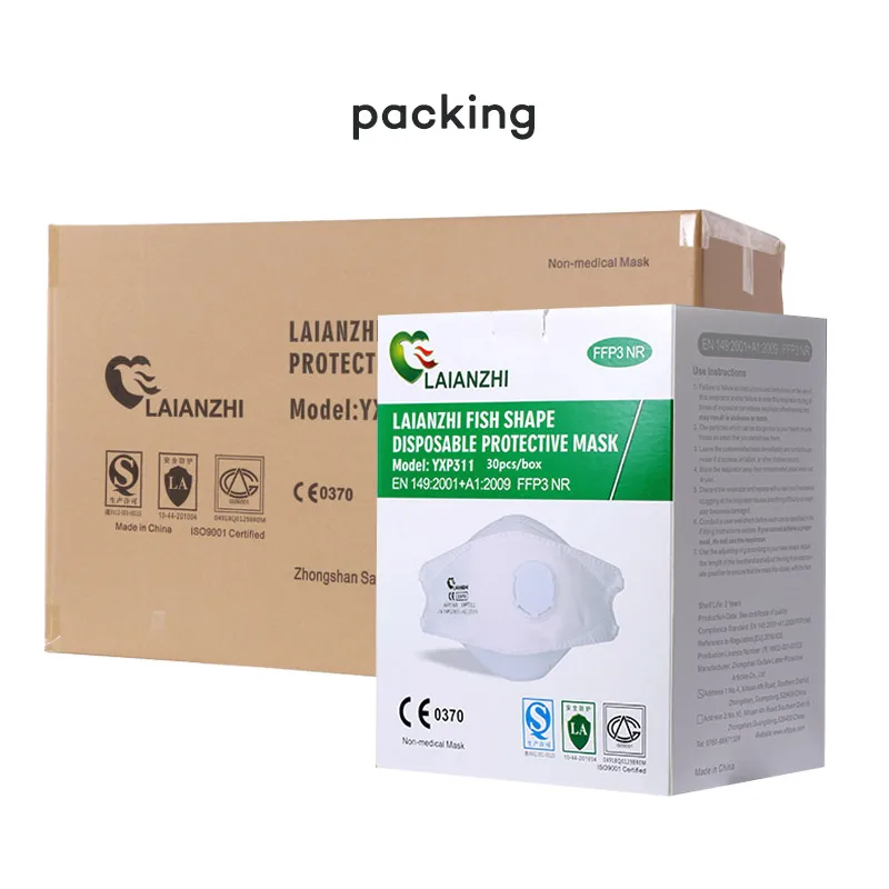 Manufacturer disposable nonwoven face mask dust mask ffp3 respirator ffp3 mask with valve