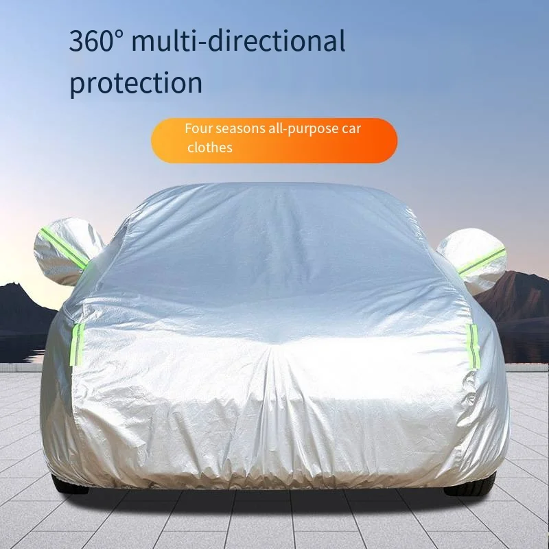 Car Accessories Purpose Coat Full Cover Sunshade Car Cover Sunblock and Rainproof Heat Insulation Thickened Four Seasons General