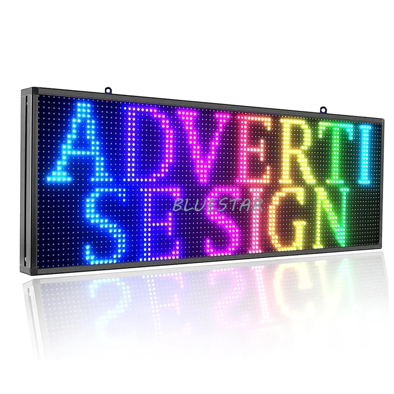 P10 RGB Полноцветный наружный прокручивающийся дисплей высокой яркости светодиодный рекламный знак программируемый экран