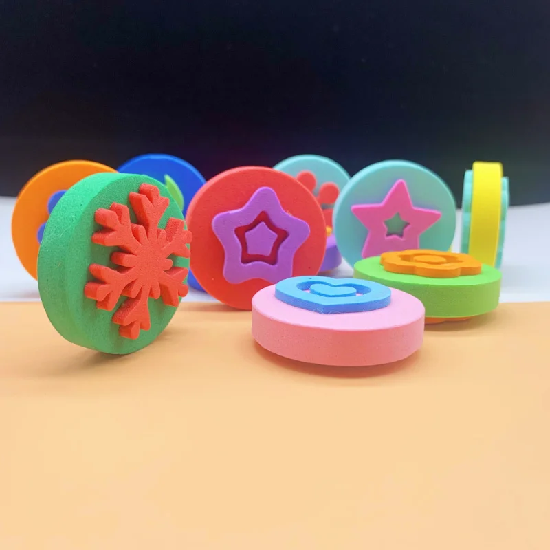 HCHWENH EVA Painting Sponges Foam Painting Stamper Sponge Stamper Paint Drawing Sponges for Kids Creative Expressions