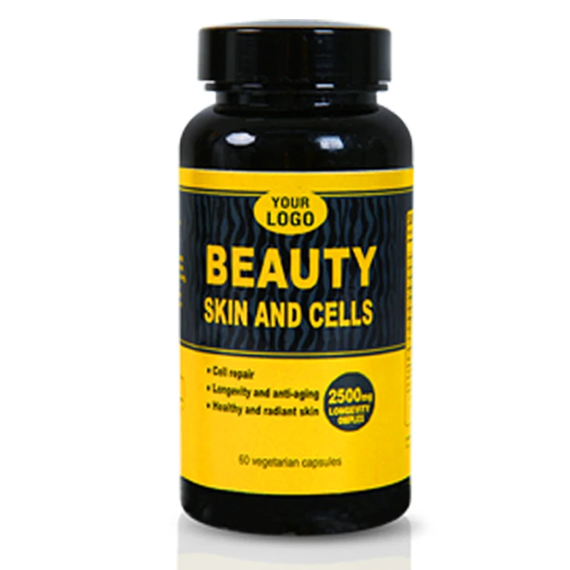 OEM Vegan Super Fruit Nutritional Collagen Hair Nail Skin Growth Collagen Gummies For Beauty Skin Care