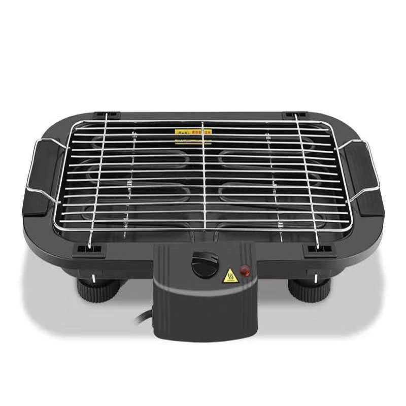 Smoke free indoor barbecue table electric grill