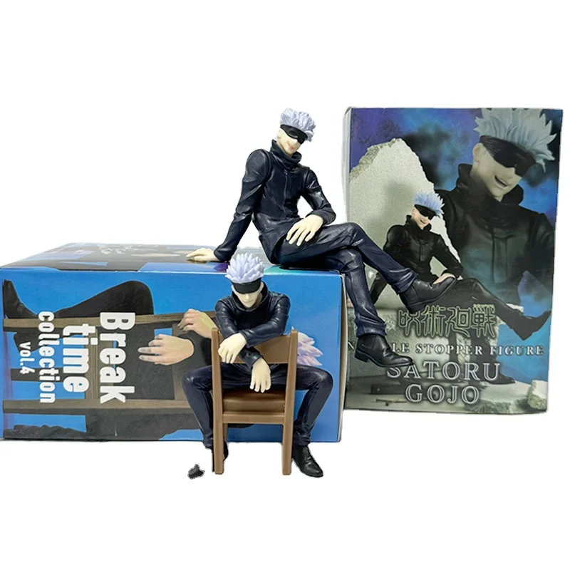 7 Styles Sitting Gojo Satoru Jujutsu Kaisen Geto Suguru Cartoon Collectible Manga Figurine Toys PVC Anime Figure