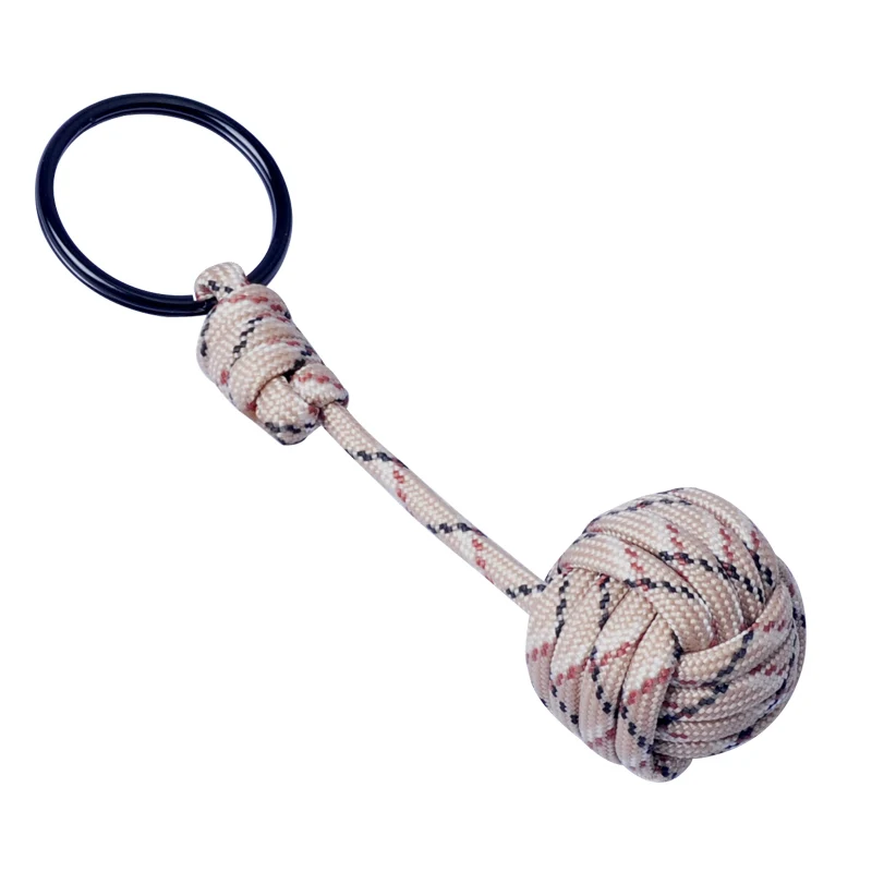 Munkees 550 Cord Monkey Fist Keychain Useful and  fun Survival EDC in Assorted Camo Colors