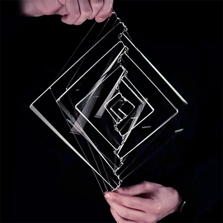 Skillful Manufacturer Educational Delicate Wave Square Iron Craft