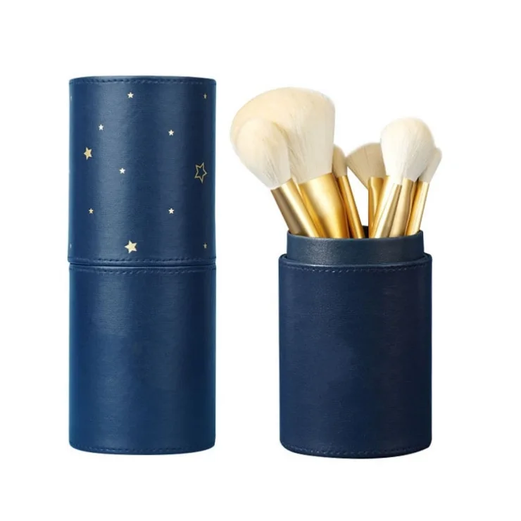 china wholesale vegan makeup brushes with sponge 8pcs in 1 private label high quality mini makeup brush set custom logo