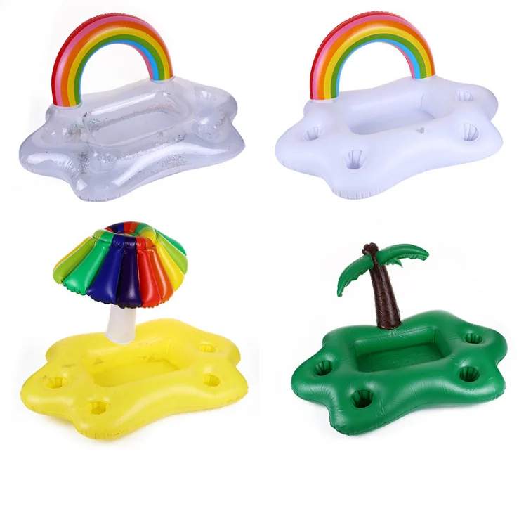 New Style Inflatable Cup Holder Wholesale Pool Party Mini Floating Inflatable Cup Holder For Beer