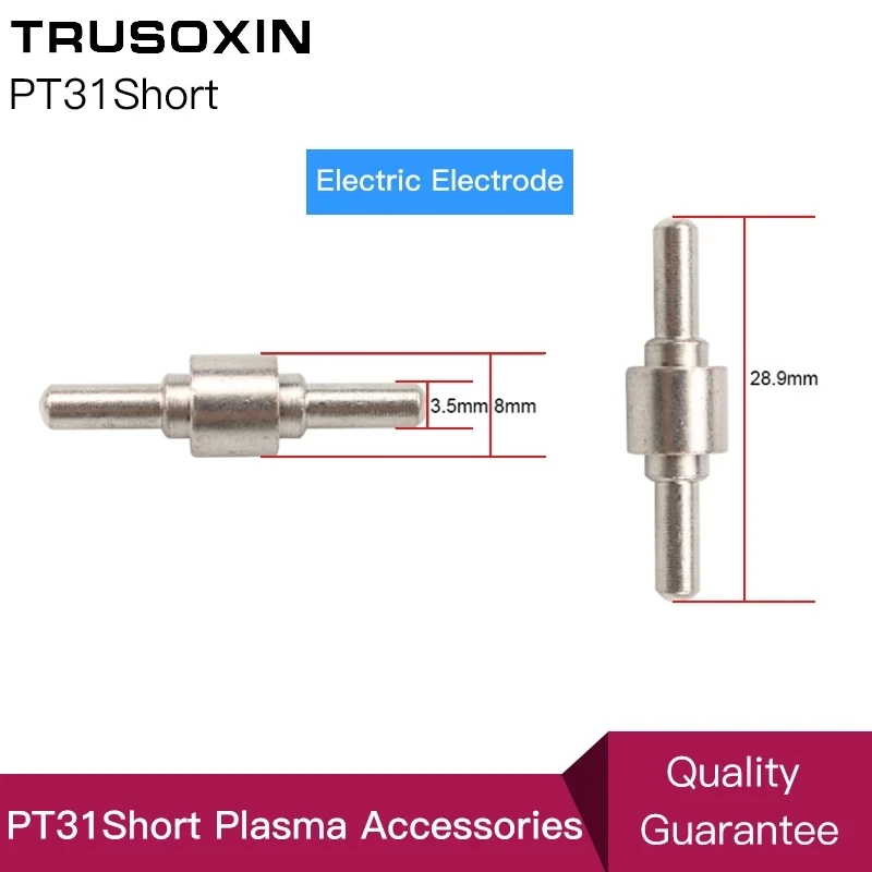 Plasma Cutting Nozzle 40PCS Short PT31 Electrode Nozzle Conductive Electrode