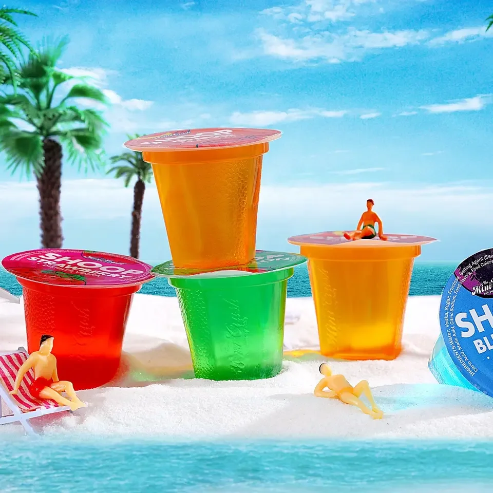 MINICRUSH jello shots alcoholic drinks vodka fruit flavour juice alcoholic beverage