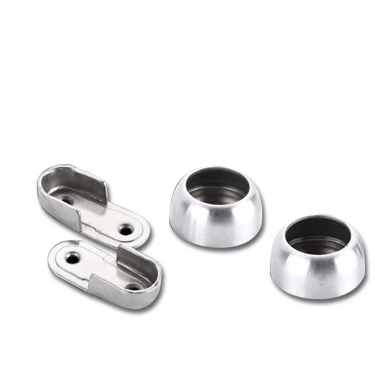 
Stainless steel spherical flange seat 19/22/25 household simple clothes support round tube seat 