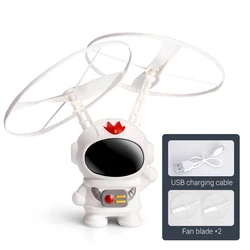 Kids Hand Induction Spaceman Spinning Fly Robot Toy Spaceship Electric Sensor Aircraft Toy Robot Child Doll Christmas Gift