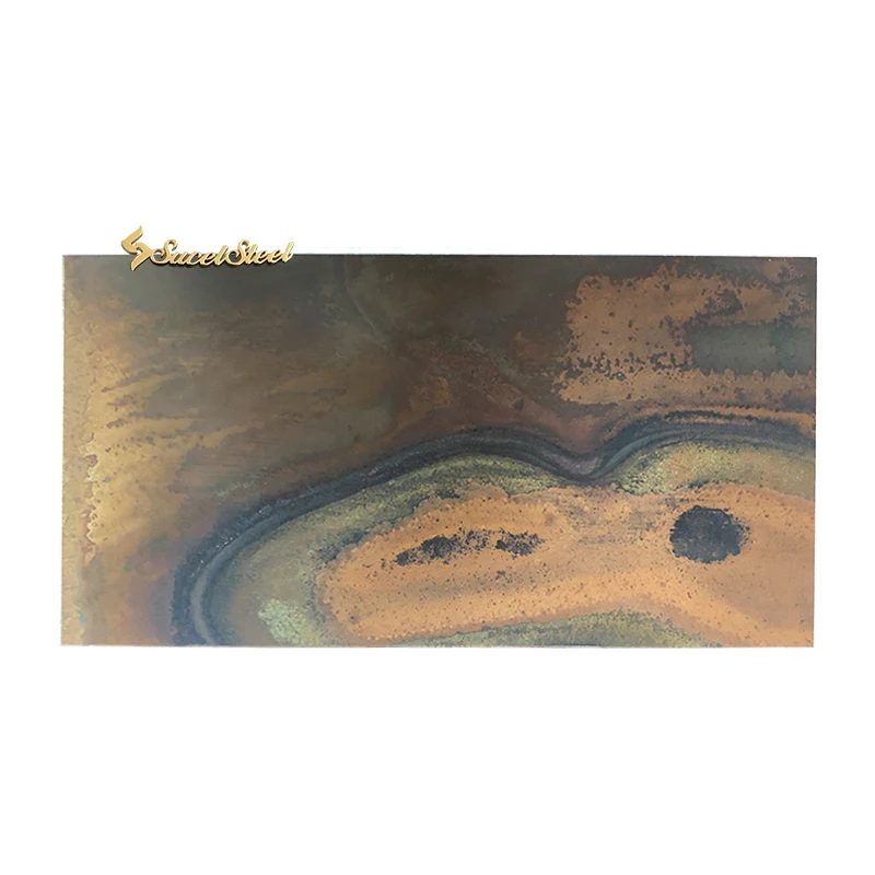 SUCEL Decorative Antique Bronze Color Copper / Brass Coated Clad 304 Antique Stainless Steel Plates And Sheets