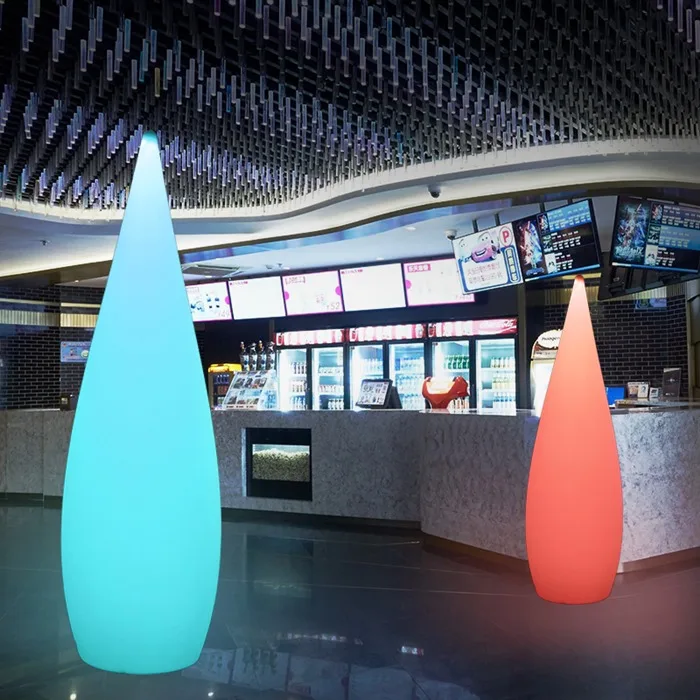 LED Floor lamp RGB water drop outdoor lights 16 colors changeable for holiday decorative lights  Shuttle shape hot selling