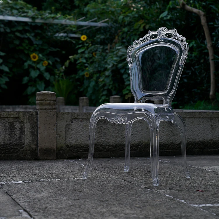 plastic relax rocking clear crysta plastic wedding princess arm chair
