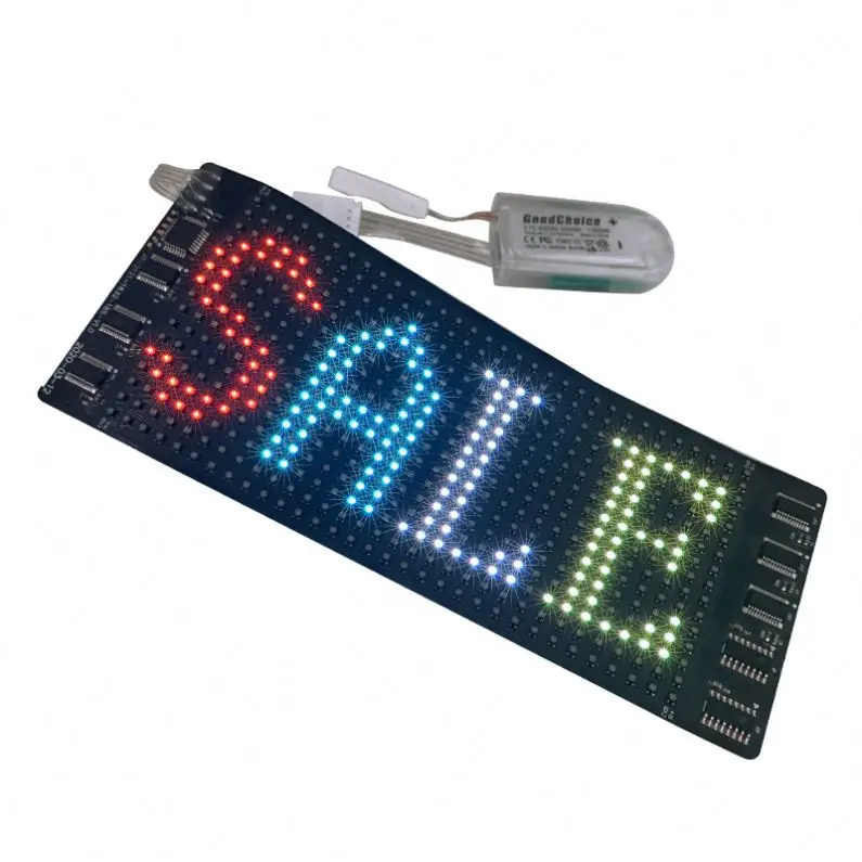 Custom El T Shirt led Sheets Tv Oled Screen Pix Signage P2.5  Display Panels  Indoor Flexible Led Panel