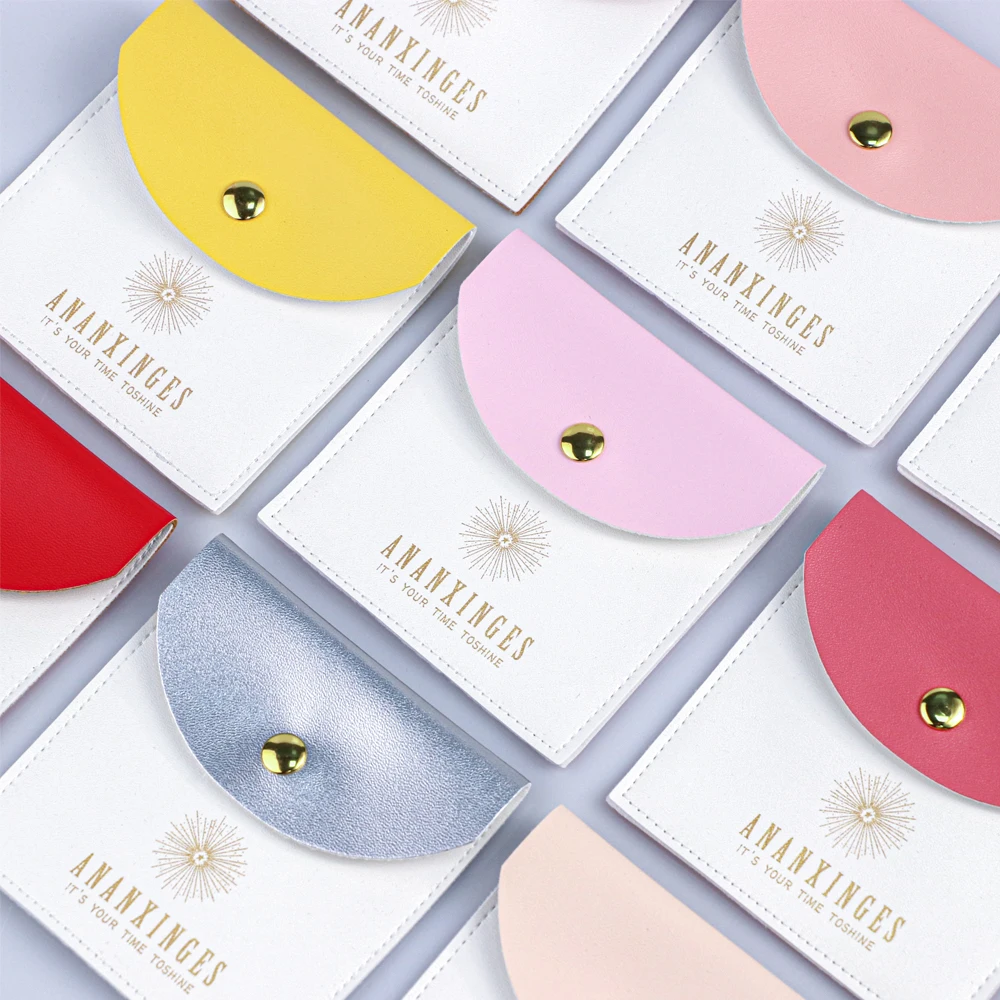 Luxuriouspu leather jewellery bag custom logo jewelry pouch and box mini pouches faux leather pouch for jewelry suede bag