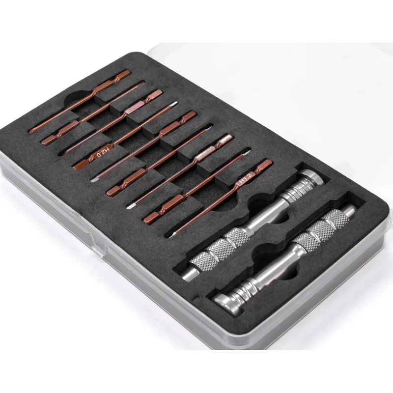 RC Hex Driver Tool Set Metric 0.9 1.3 1.5 2.0 2.5 3.0mm with 2 rotating handles