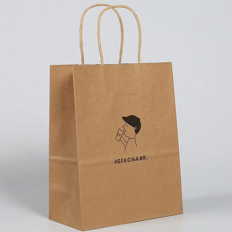 Большие коричневые бумажные пакеты для упаковки