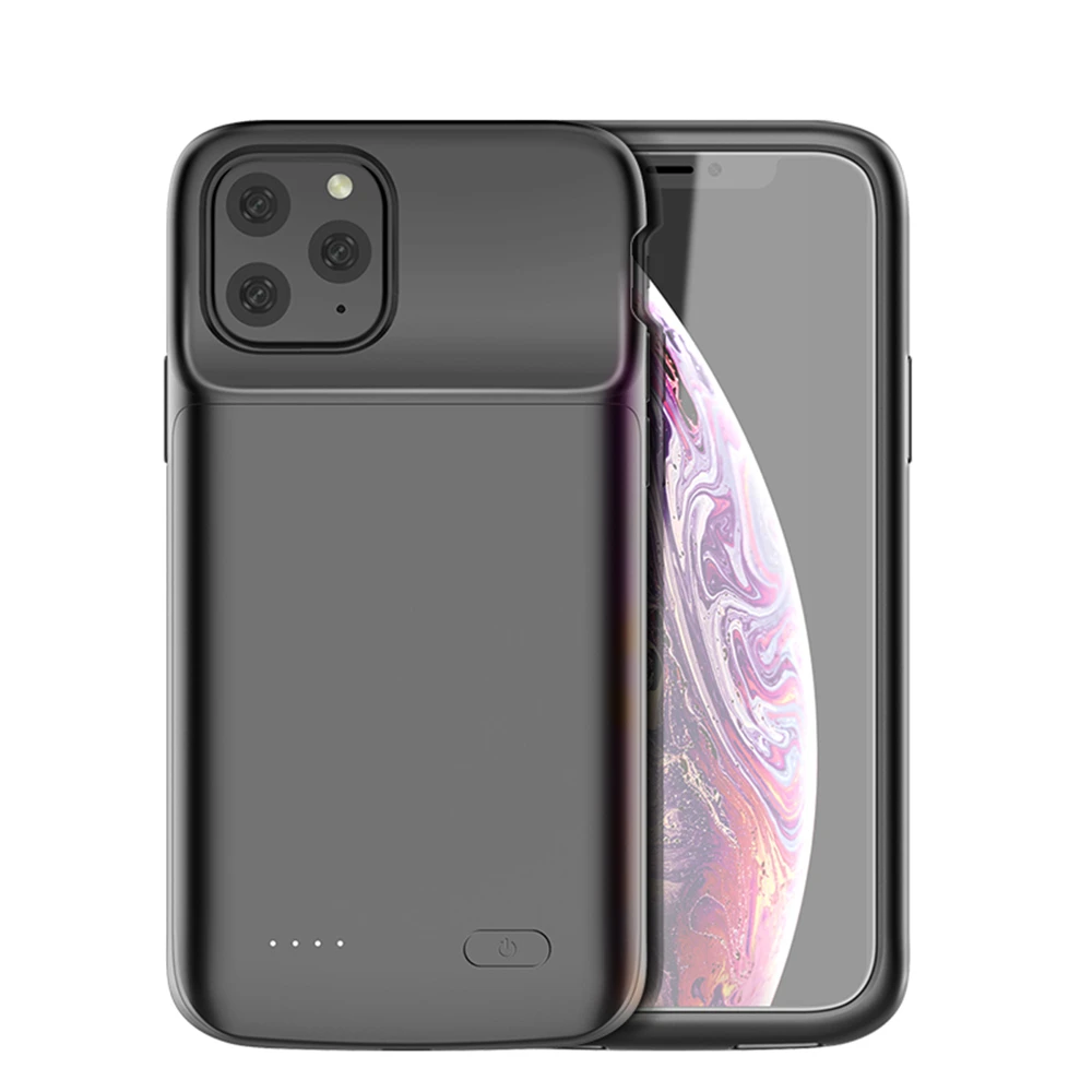  Чехол с внешним аккумулятором для iPhone 11 Pro 4800 мач чехол мягкий силиконовый телефона