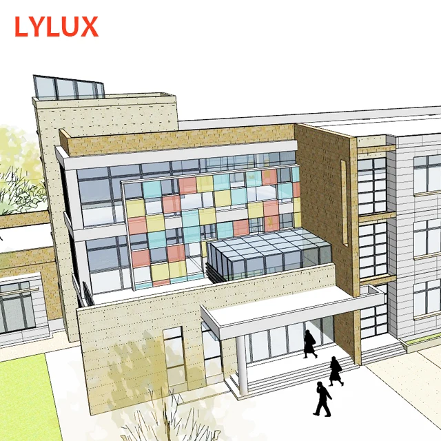 Well Designed fast installation public building steel structure prefab school, kindergarten, children care centre