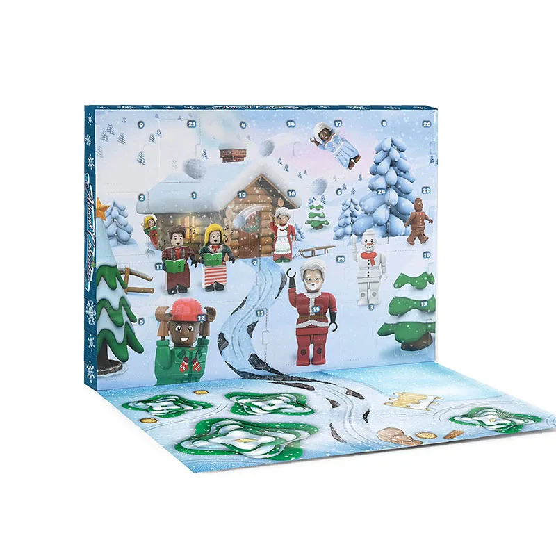 Mini Sensory Fidget Toys Set Countdown pops it Christmas Advent Calendar with 25 Different Xmas Relieves Stress Anxiety Gifts