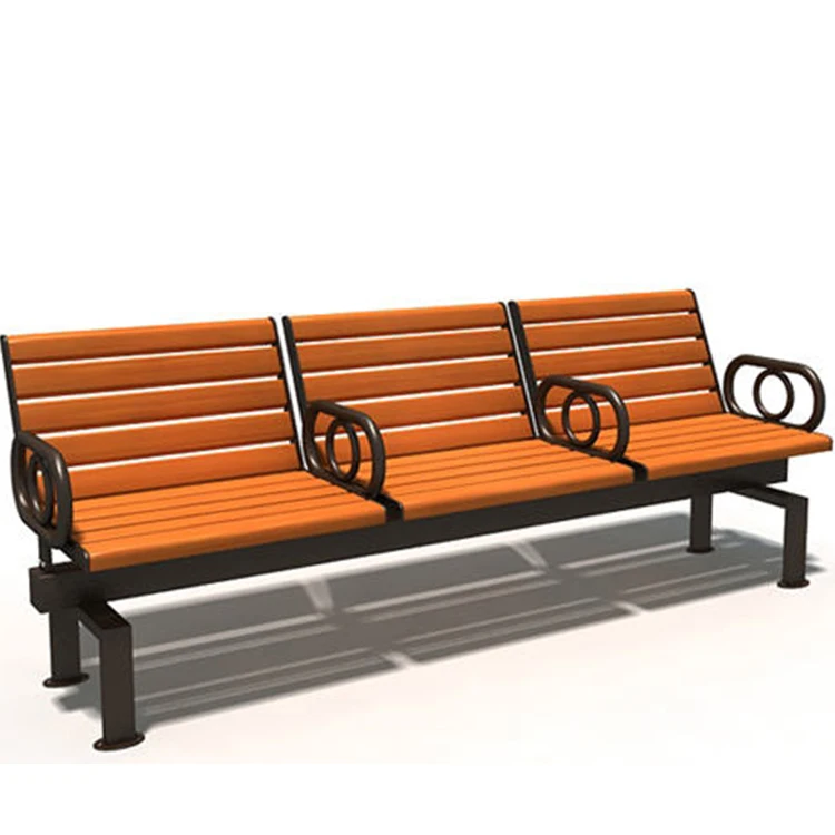 BH14805 Top Sale Security Outdoor Bench Wooden Park Leisure Chair