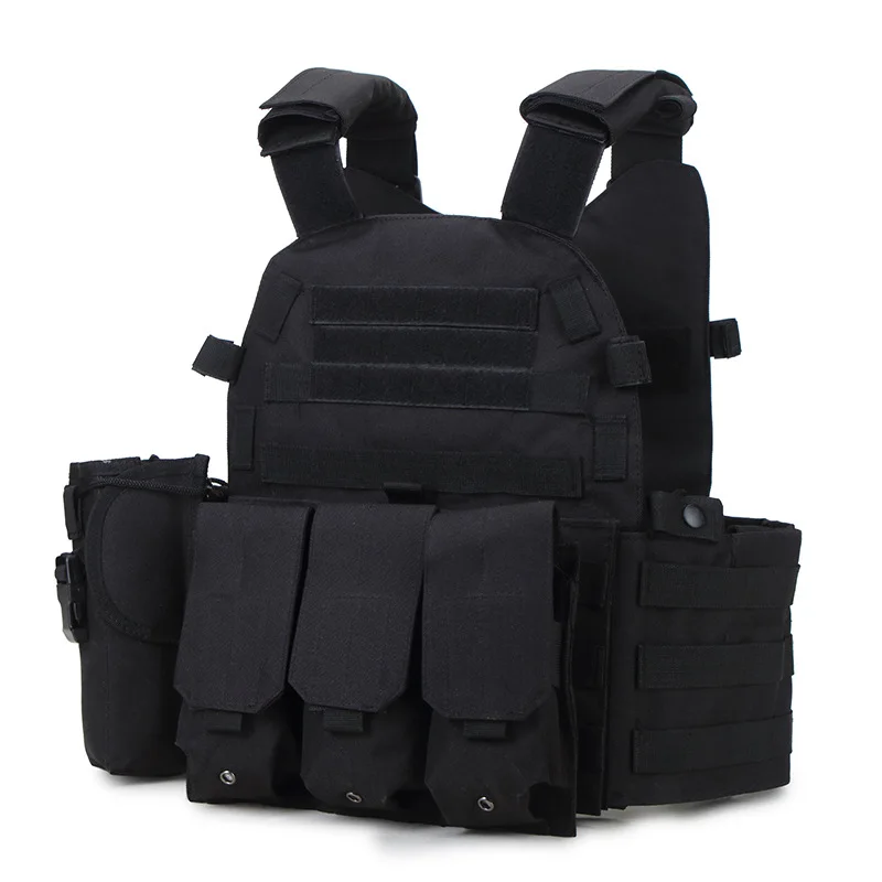 JSH 900D Special Forces Tactical Vest Big Capacity Computer Interlayer Airsoft Quick Release Tactical Vest Softback Vest