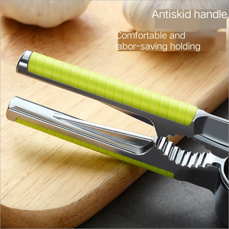Household garlic press manual ginger garlic press stainless steel