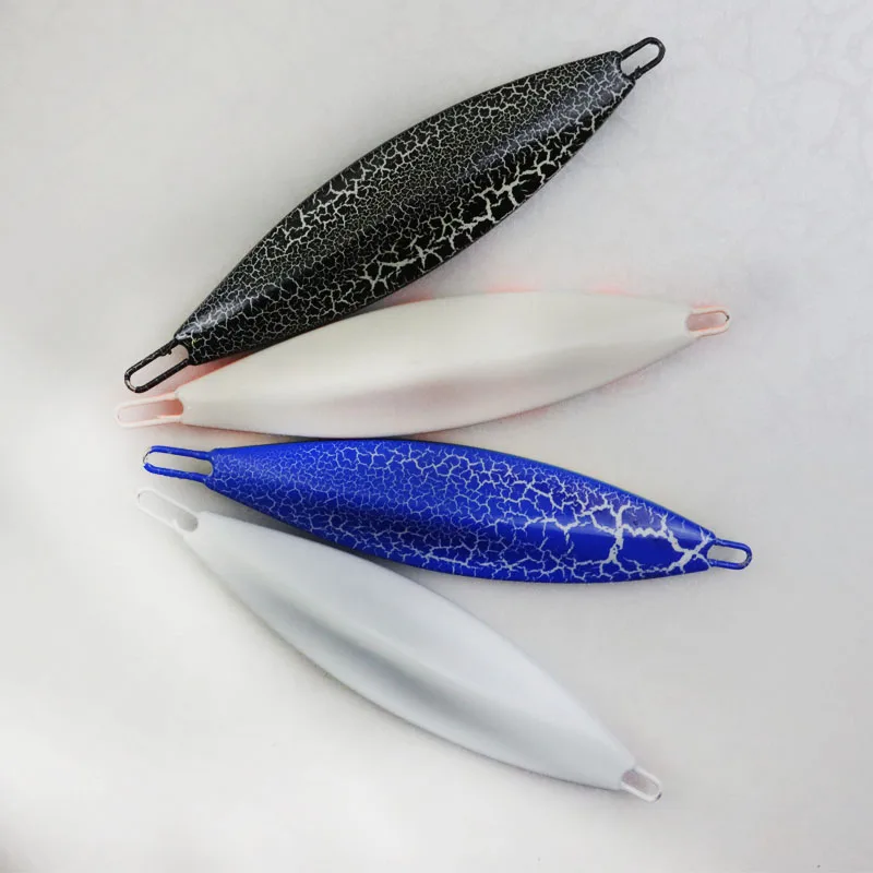 New Epoxy Resin Jigs Lures 150g 200g Metal Vertical Jigging Lead Pencil Speed Sinking Fishing Lures For Seawater
