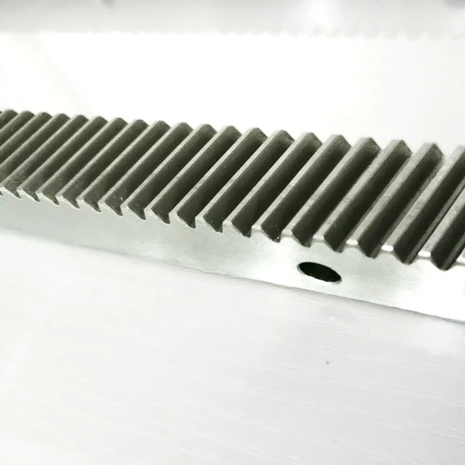 Flexible CNC Steel circular pinion and metric pitches linear rail with gear rack