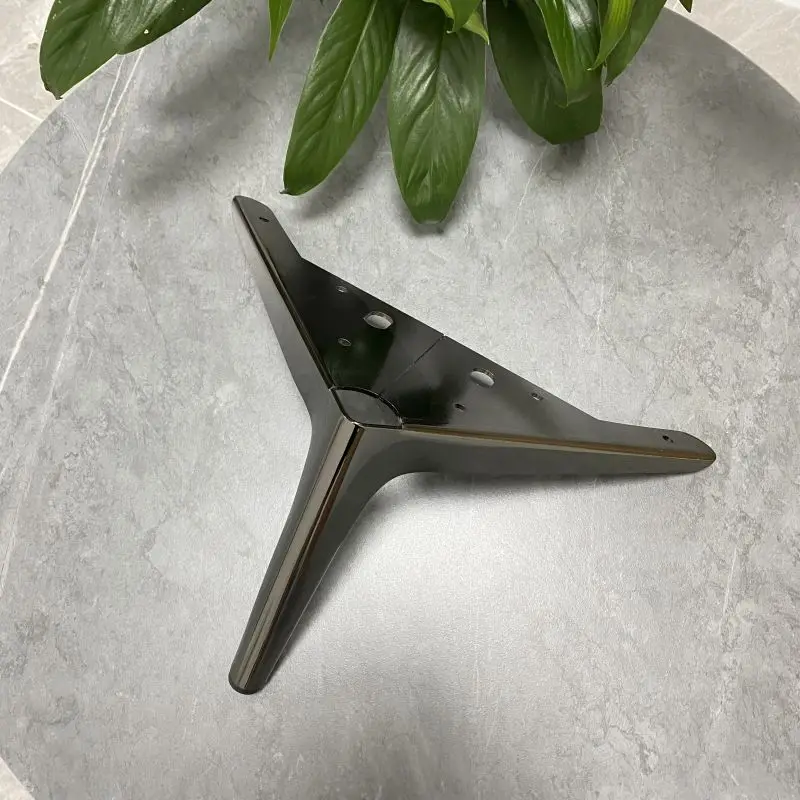 New color Triangle Y shape Modern Furniture Leg Rose Gold metal sofa leg