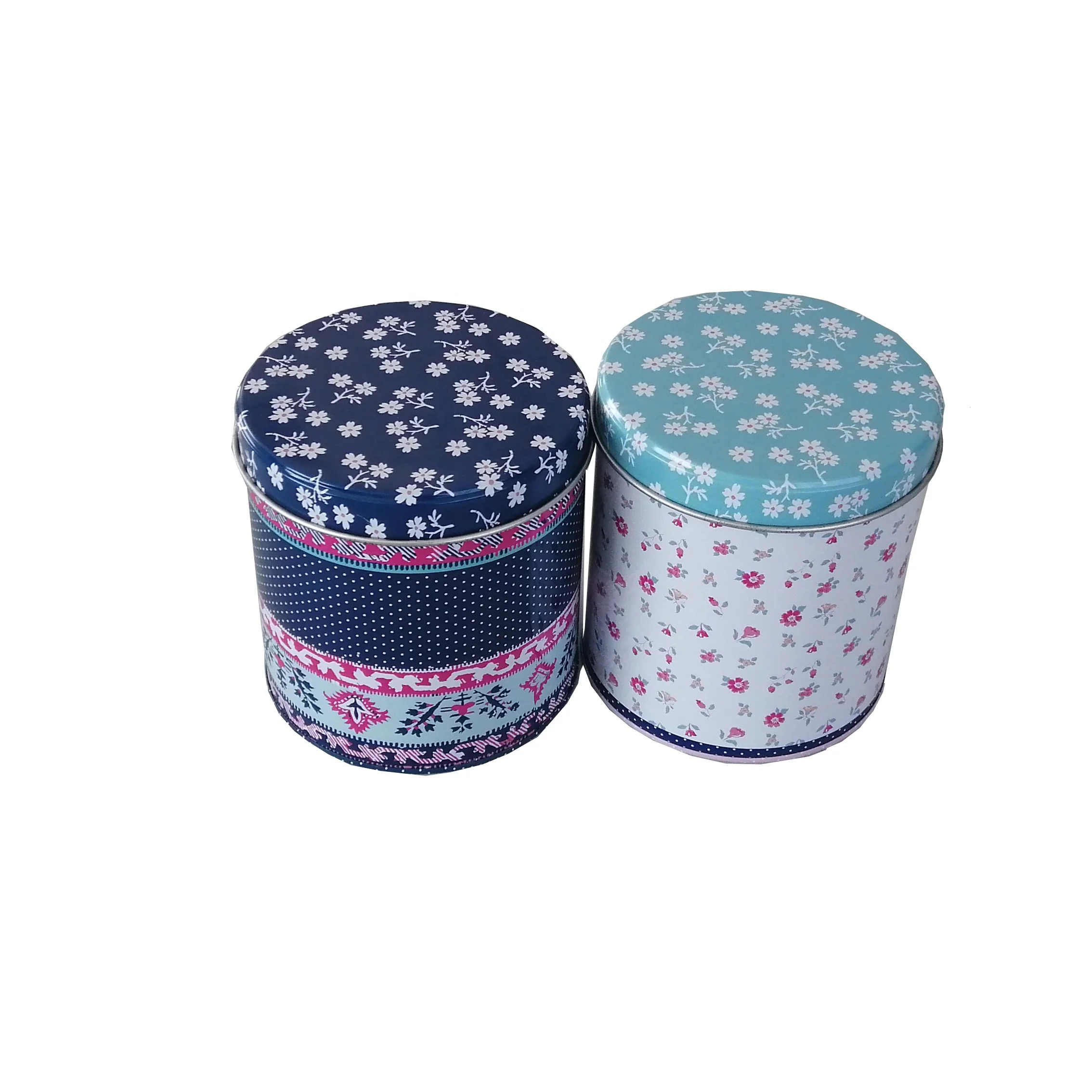 Factory Direct Sale Tinplate Canister Packaging Round Biscuit Metal Box Cookie Tin Can For Cookie