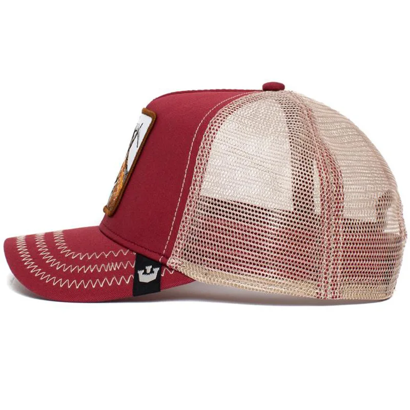 Wholesale summer Personalized Custom Logo Animal Cartoon Mesh Embroidered Trucker Hat