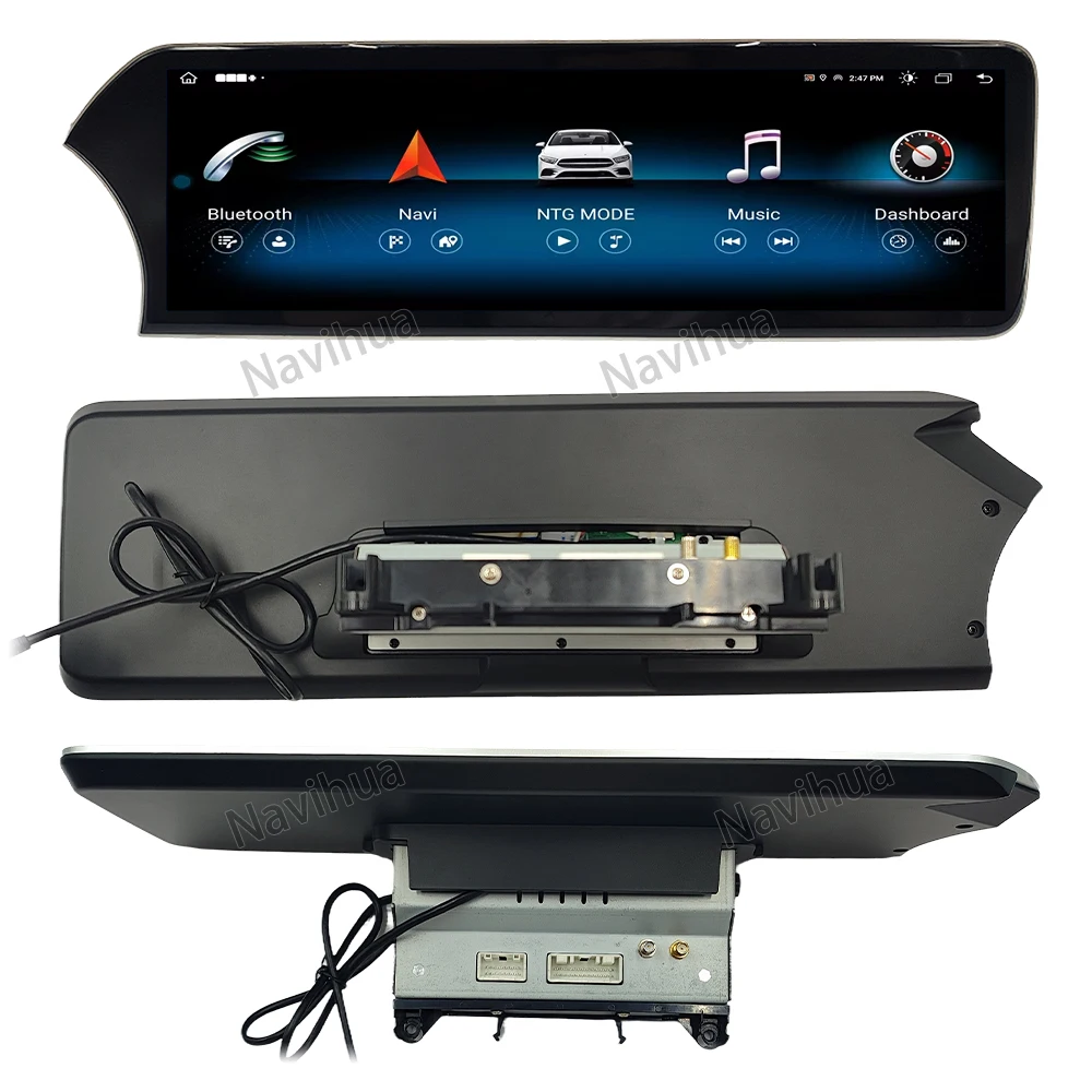 Navihua New 14.9 inch Blade Style Android Car Radio For Benz C Class W205 2015 2018 Wireless Carplay Android Auto GPS Navigation
