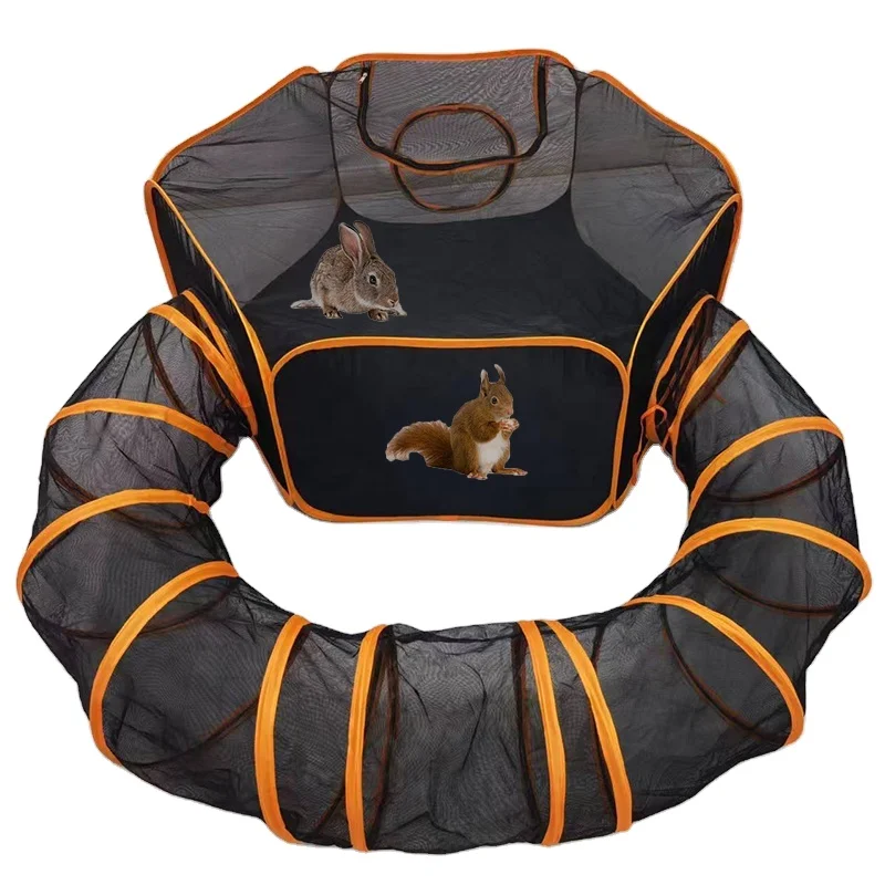 Free Sample Outdoor Pop Up Rabbit Playpen Portable Sun Proofed Cat Tent Pet Exercie Playhouse For Dogs Ferrets Small Pets