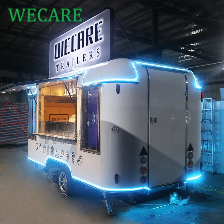 Wecare CE Certified Mobile Street Food Trailer/Food Van Trailer Hamburger Truck/Fast Ice Cream Trucks foodtruck for