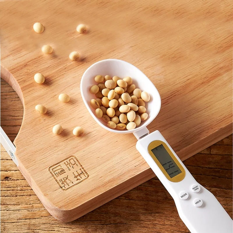 Food Grade Plastic Type Digital Spoon Scale With LCD Display 500g 0.01g Kitchen Food And Salt Weighing