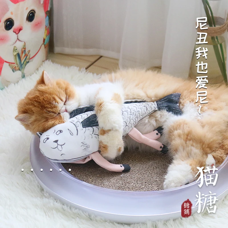 AIWO pet toy, fish shaped toy for cat