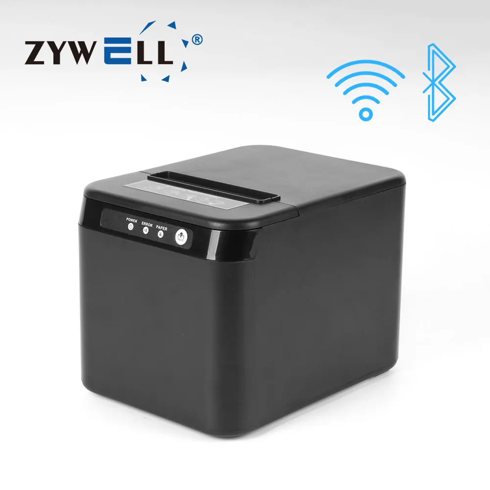 ZYWELL ZY-Q821 small 80 mm 58mm thermal receipt printer usb wifi inkless pos bill printer