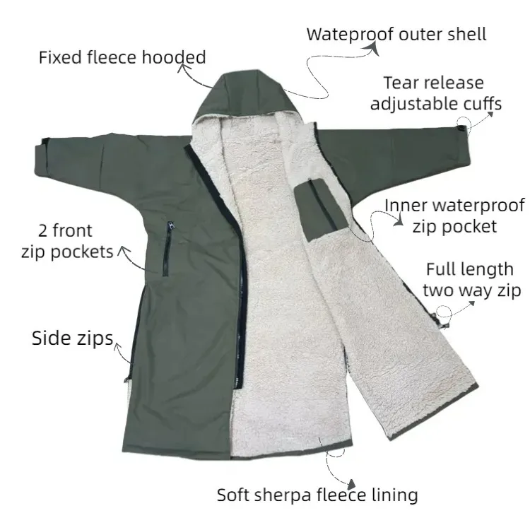 winter outdoor waterproof changing robe waterproof equestrian horse riding robe for men women windproof oversized coats